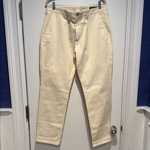 Bonobos pale yellow Bottoms with Paisley Interior